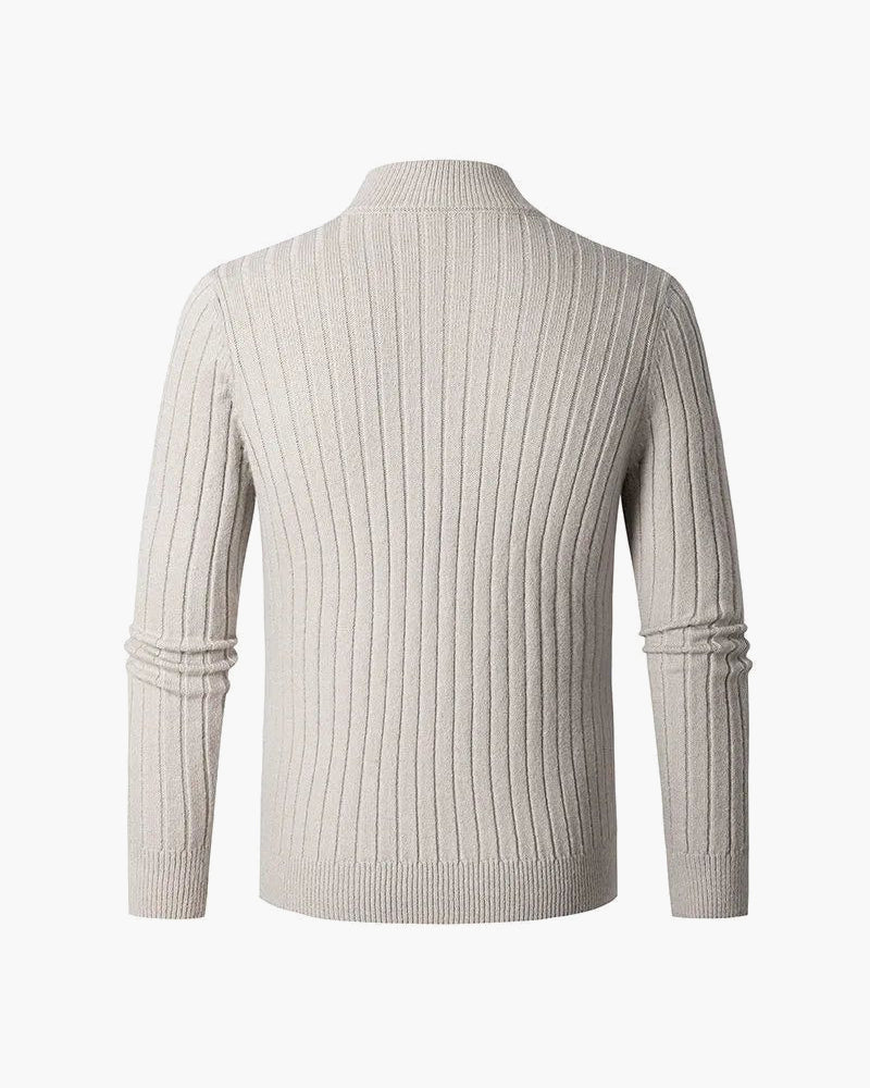 ZERMATT High Collar Half Zip Sweater
