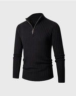 ZERMATT High Collar Half Zip Sweater